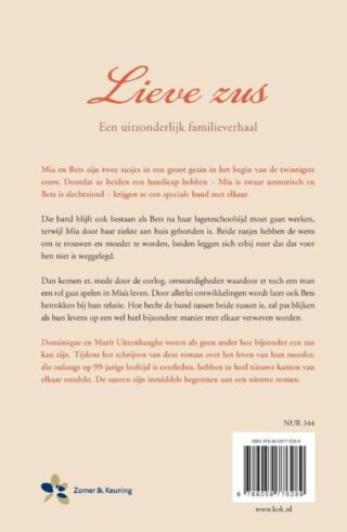 Lieve zus - achterkant